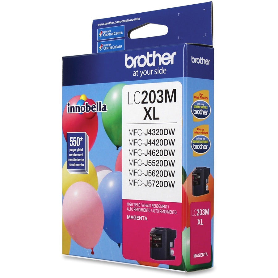 Brother Innobella LC203M High Yield Inkjet Ink Cartridge - Magenta - 1 Each