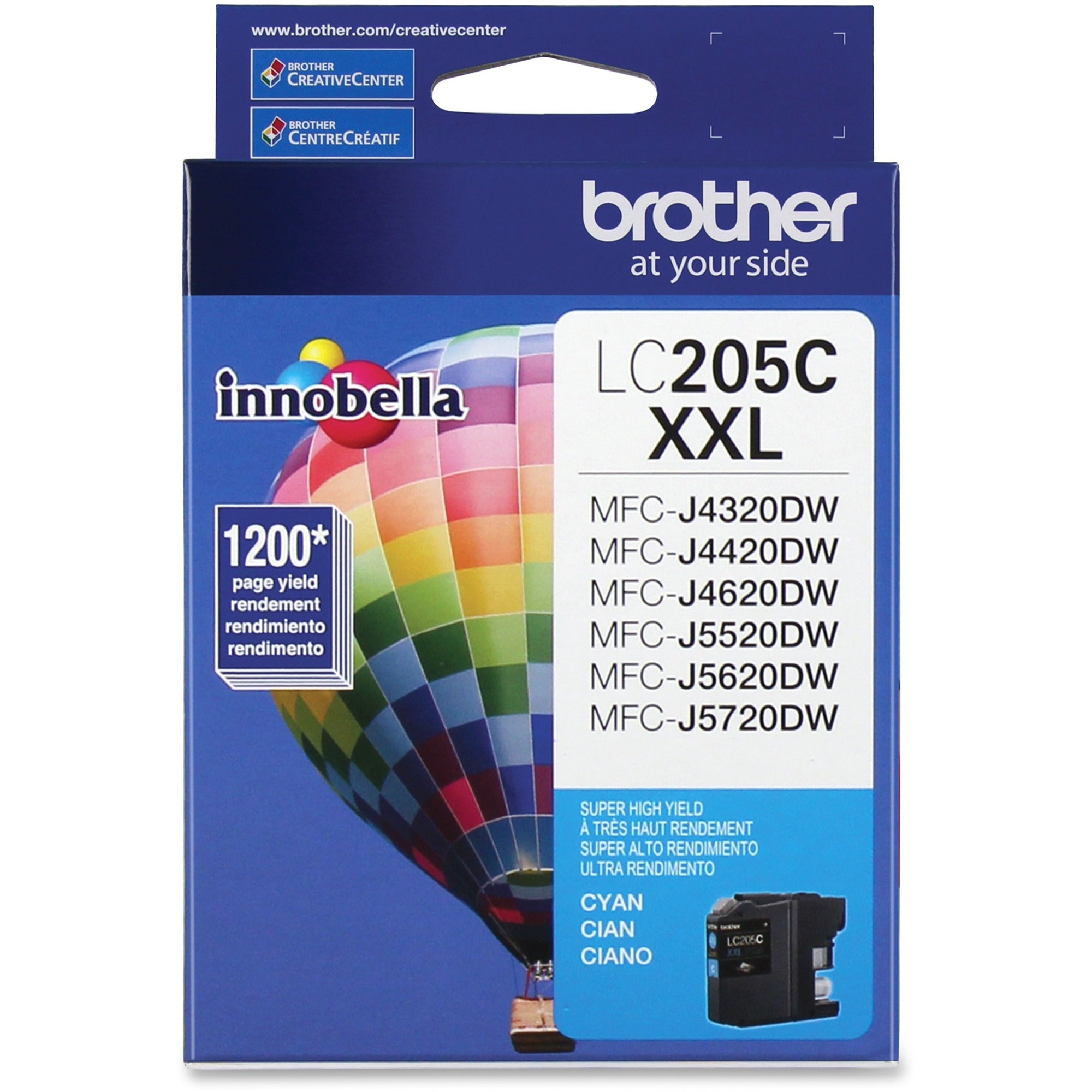 Brother Innobella LC205C Inkjet Ink Cartridge - Cyan - 1 Each