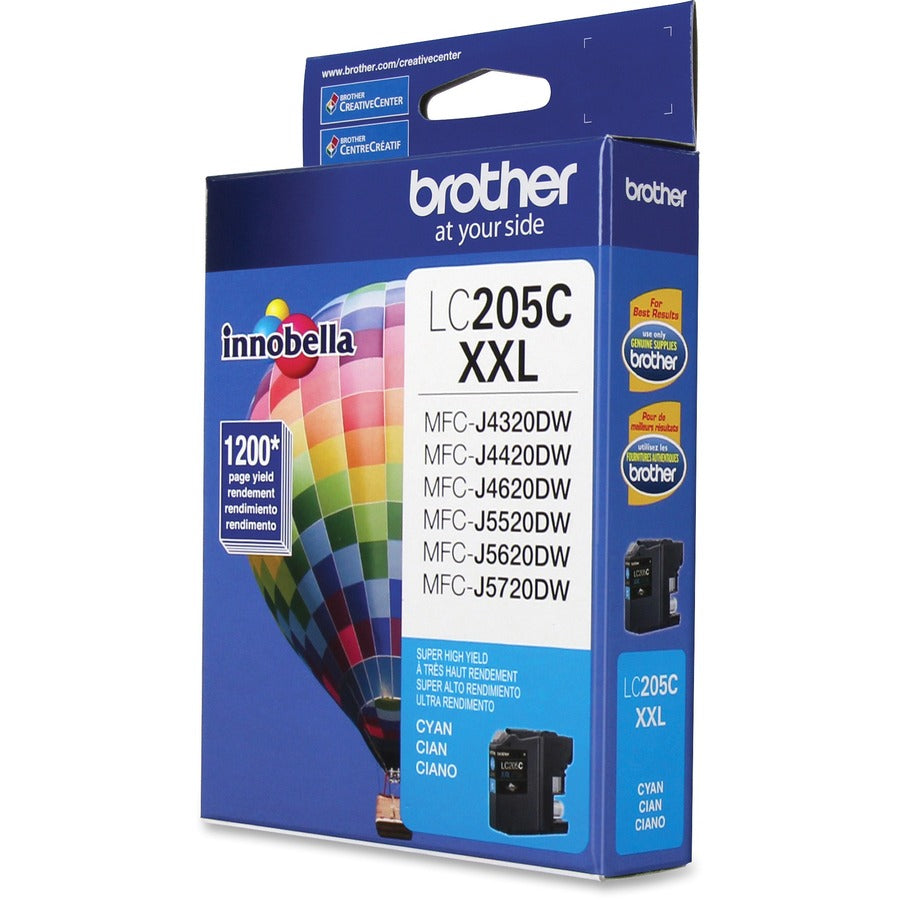 Brother Innobella LC205C Inkjet Ink Cartridge - Cyan - 1 Each