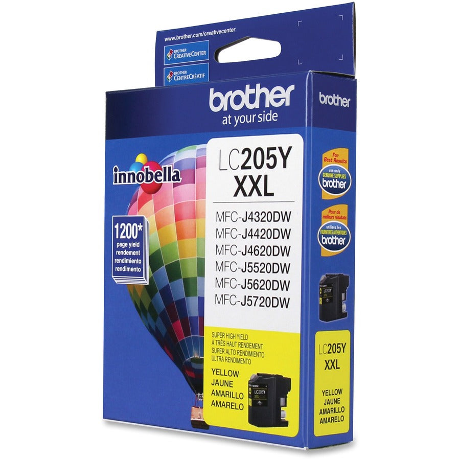 Brother Innobella LC205Y Inkjet Ink Cartridge - Yellow - 1 Each