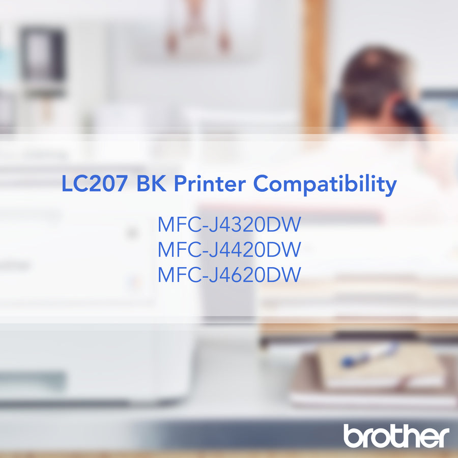 Brother Innobella LC207BK Original Inkjet Ink Cartridge - Black - 1 Each