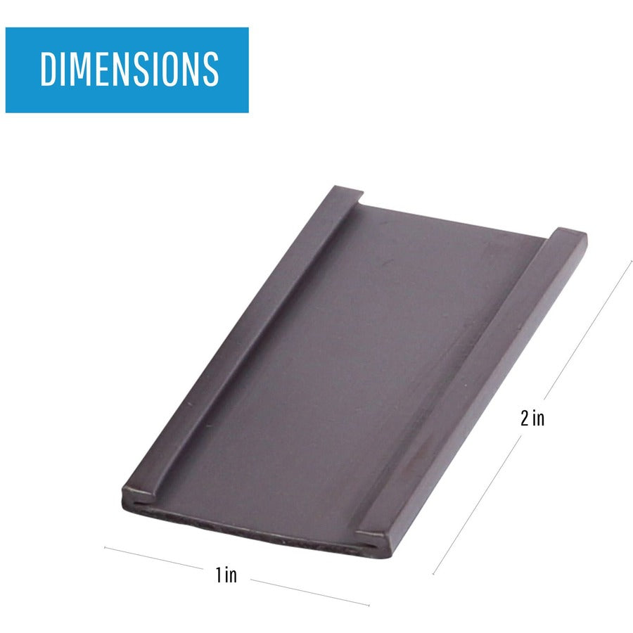 Support 2" x 1" Media - Black - 1 Pack
