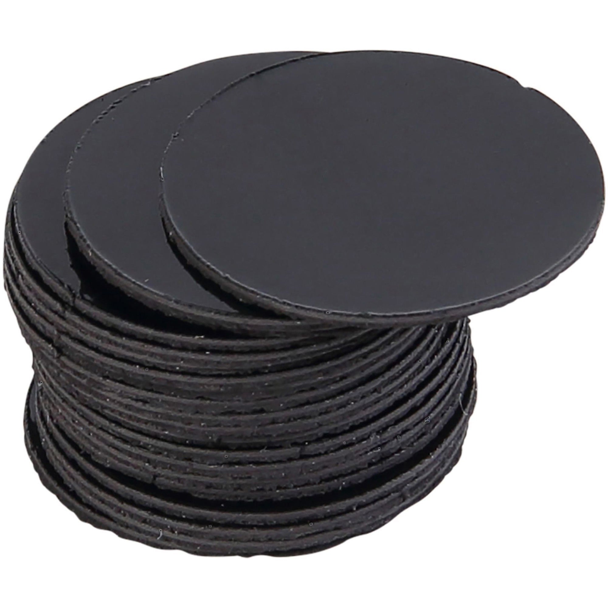 MasterVision Magnetic Color Coding Dots, 3/4" Diameter, Round, Black, Vinyl, 20 Pack