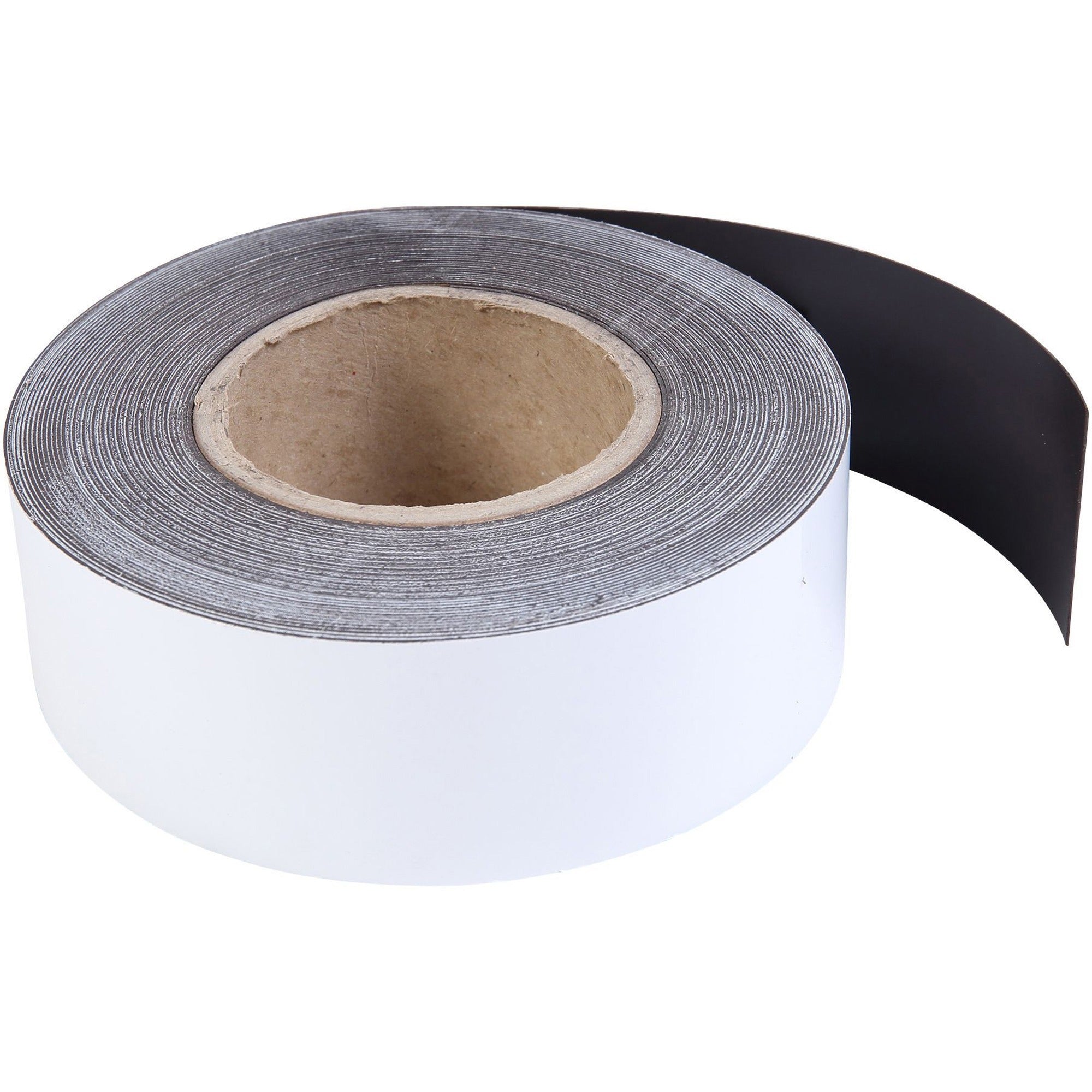 MasterVision Magnetic Dry Erase Roll, 2" x 600", White, Magnetic, 1 Roll