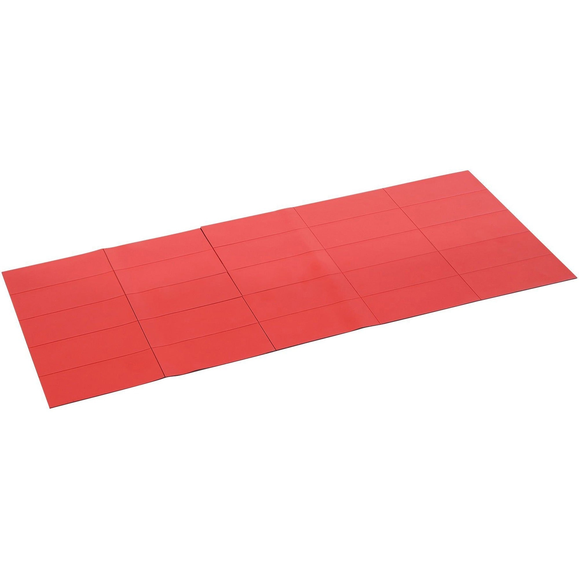 MasterVision 2" Magnetic Dry Erase Strips, Red, 0.88" x 2", 1 Pack