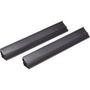 MasterVision Black Magnetic Data Cards, 6" x 1", Black, 1 Pack