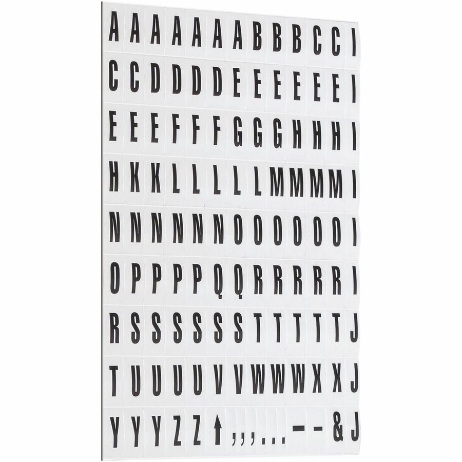 Magnetic - 0.75" Height x 0.50" Width - Black - Vinyl - 120 / Pack