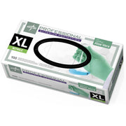 Medline Professional Series Aloetouch Gloves, X-Large, Green, Latex-Free, Non-Sterile, Textured, 5.9 mil Thickness, 9.5" Length, 100/Box