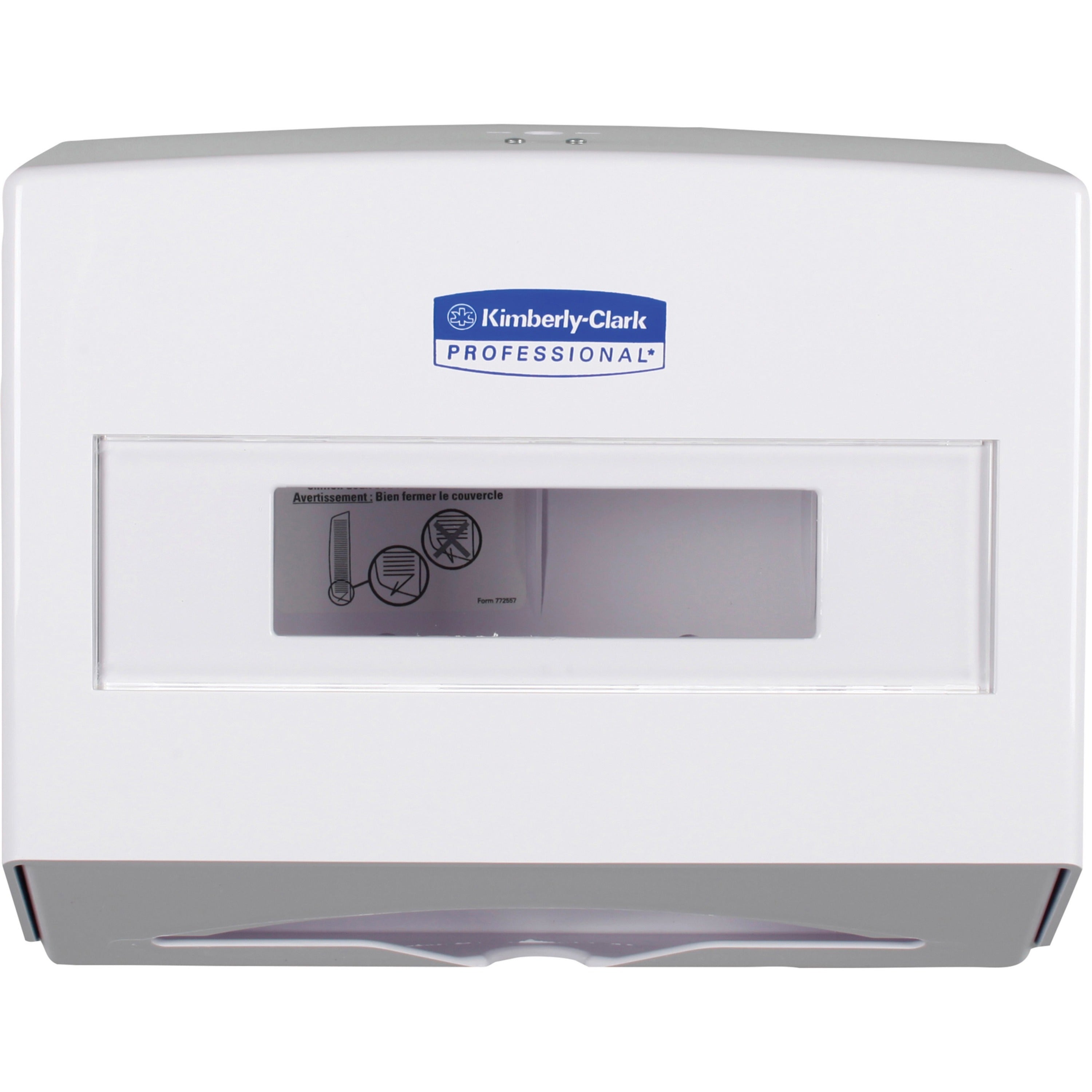 Scott Scottfold Folded Towel Dispenser, White, Compact, Lockable, 9" x 10.8" x 4.8", 1 Carton