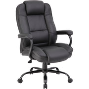 Boss Executive Chair, Black Seat and Back, 1 Each