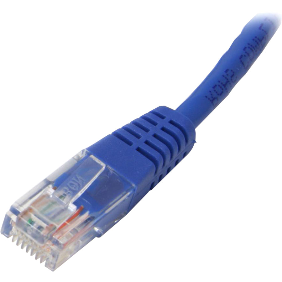 StarTech.com Molded Cat5e UTP Patch Cable - 50 ft Category 5e Network Cable - First End: 1 x RJ-45 - Male - Second End: 1 x RJ-45 - Male - Patch Cable - Blue - 1 Each