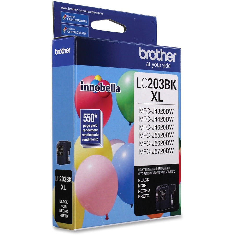 Brother Innobella LC203BK High Yield Inkjet Ink Cartridge - Black - 1 Each