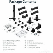 StarTech.com Mounting Arm for Flat Panel Display - Black - TAA Compliant