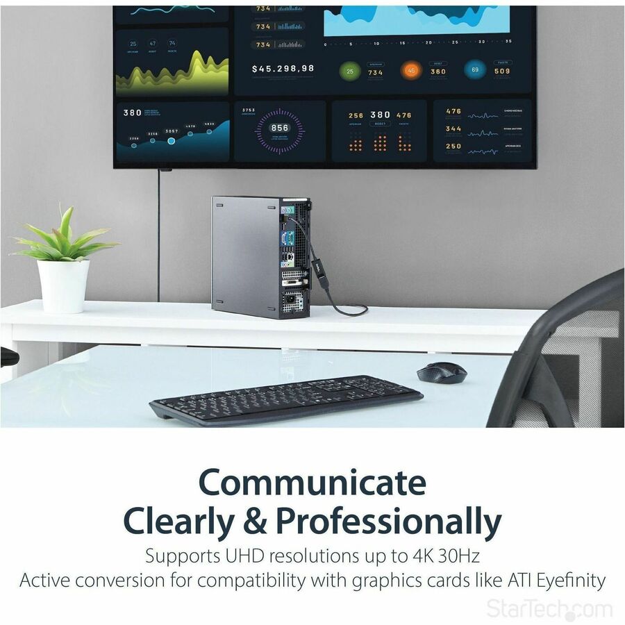 StarTech.com DisplayPort to HDMI Active Adapter
