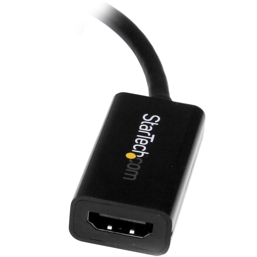 StarTech.com Mini-DisplayPort to HDMI Active Adapter, 1 x Mini DisplayPort Male to 1 x HDMI Female, Nickel Plated, White, 1 Each