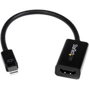 StarTech.com Mini-DisplayPort to HDMI Active Adapter, 1 x Mini DisplayPort Male to 1 x HDMI Female, Nickel Plated, White, 1 Each