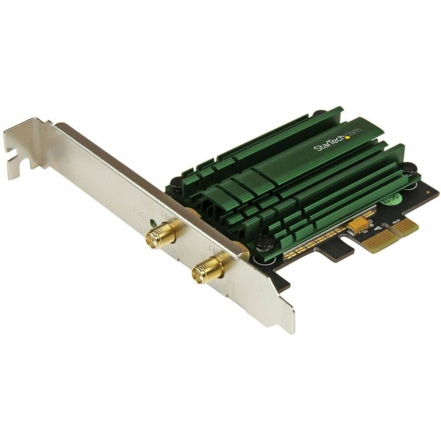StarTech.com PCI Express Wireless AC Card, IEEE 802.11ac, Dual Band, 1.17 Gbit/s, 2 x 5 dBi Antennas, Internal, 1 Each