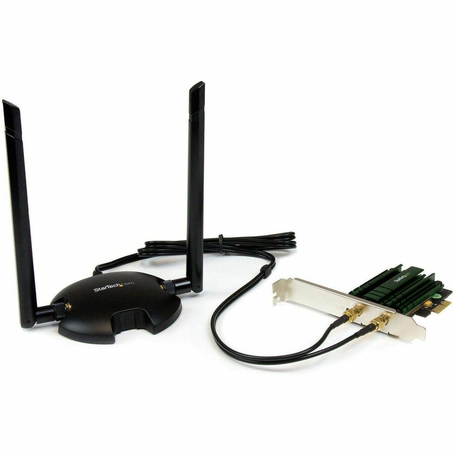 StarTech.com PCI Express Wireless AC Card, IEEE 802.11ac, Dual Band, 1.17 Gbit/s, 2 x 5 dBi Antennas, Internal, 1 Each