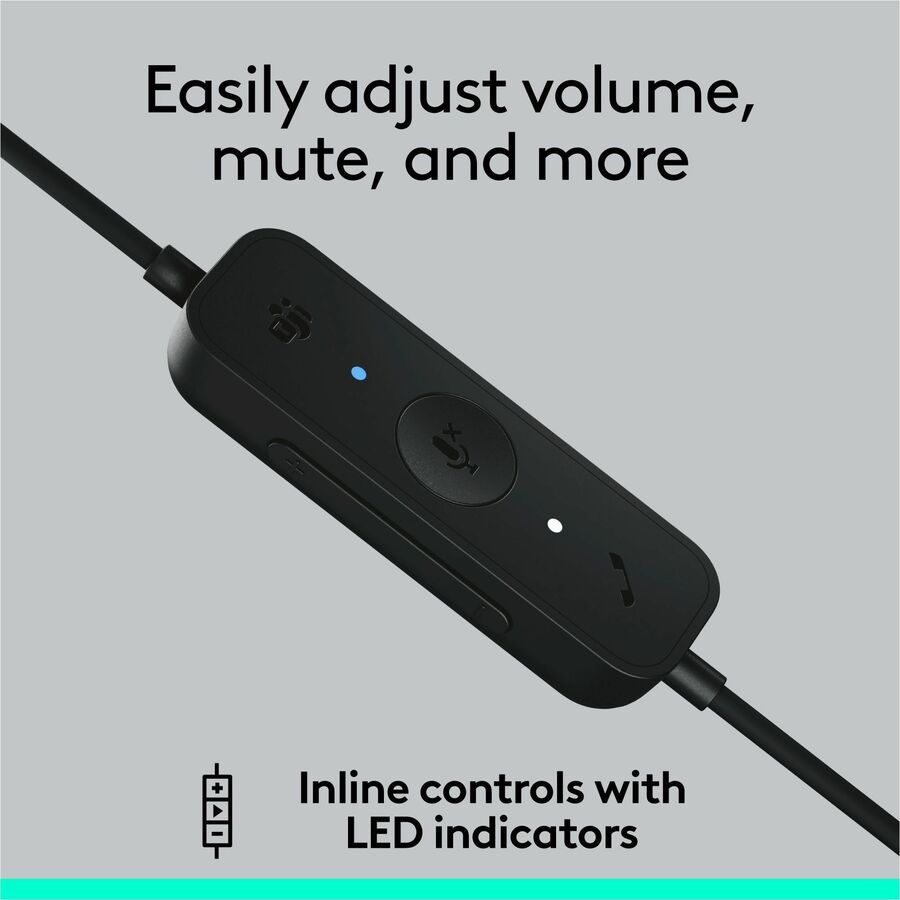Mono - USB - Wired - 31.50 Hz to 20 kHz - Over-the-head - Monaural - Supra-aural - Noise Cancelling, Electret Microphone
