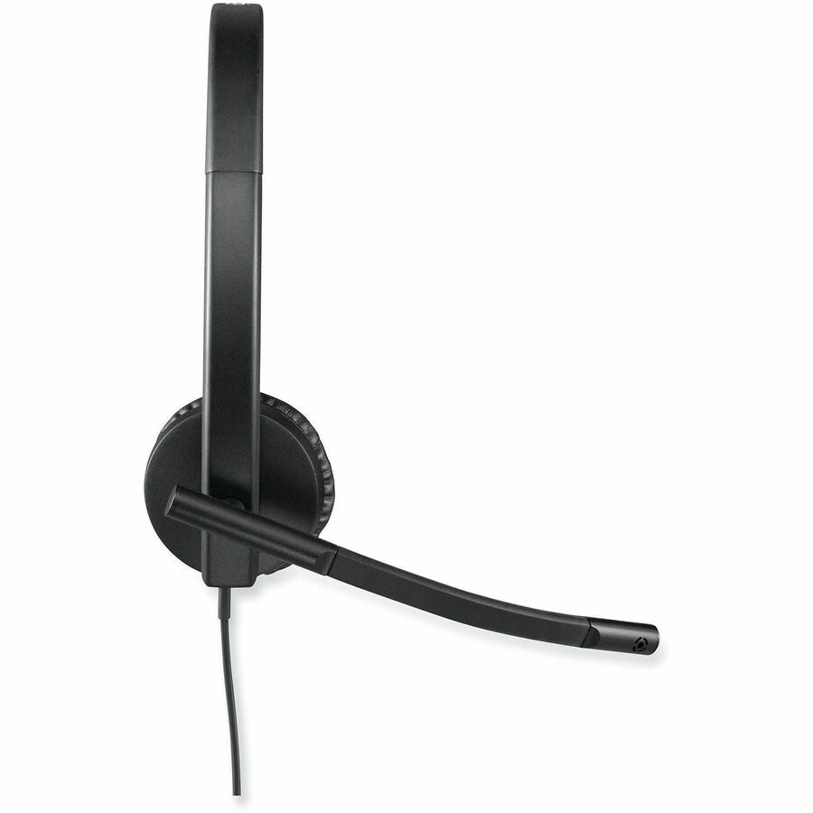 Stereo - USB - Wired - 31.50 Hz to 20 kHz - Over-the-head - Binaural - Supra-aural - Noise Cancelling, Electret Microphone - Black