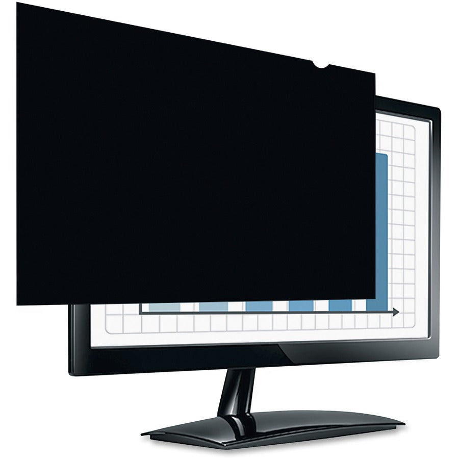 Fellowes PrivaScreen Blackout Privacy Filter for 24" Widescreen LCD Monitor or Notebook, 16:9 Aspect Ratio, Black, Fingerprint and Scratch Resistant, Polyethylene, 1 Each
