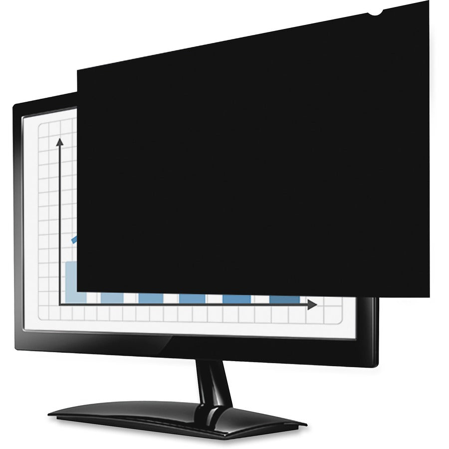 Fellowes PrivaScreen Blackout Privacy Filter for 24" Widescreen LCD Monitor or Notebook, 16:9 Aspect Ratio, Black, Fingerprint and Scratch Resistant, Polyethylene, 1 Each