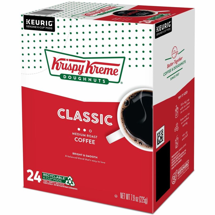 Compatible with Keurig Brewer - Regular - Medium - K-Cup, Pod - Classic - Kosher - 24 / Box