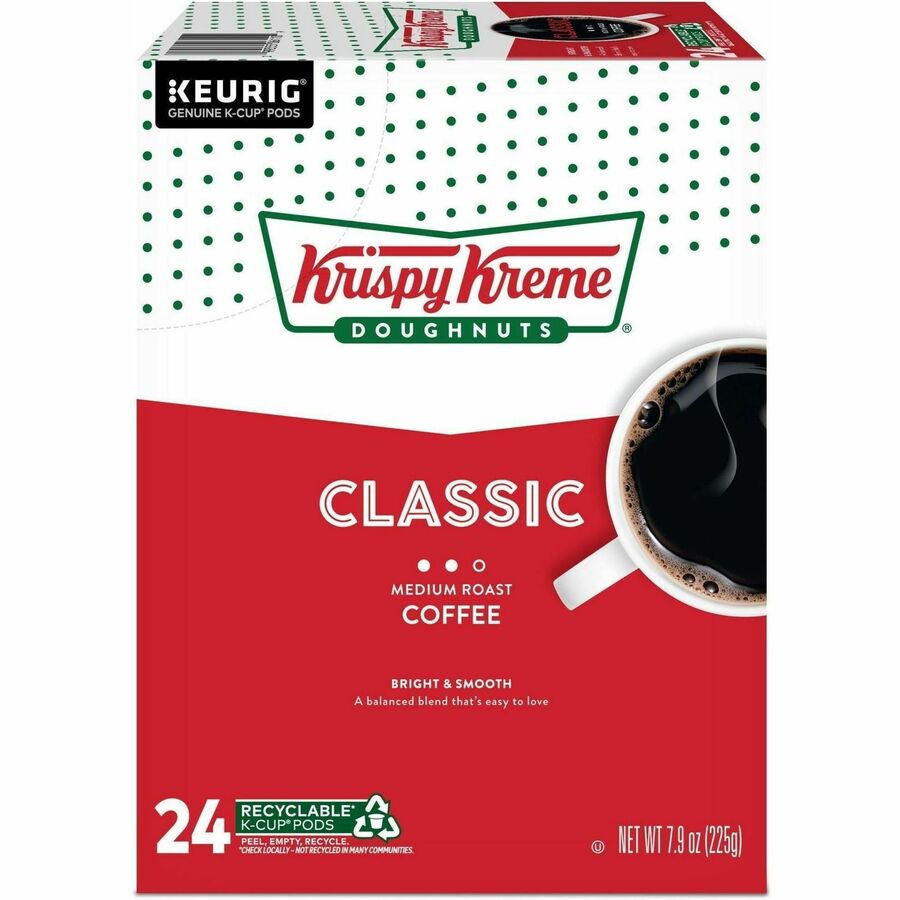 Compatible with Keurig Brewer - Regular - Medium - K-Cup, Pod - Classic - Kosher - 24 / Box