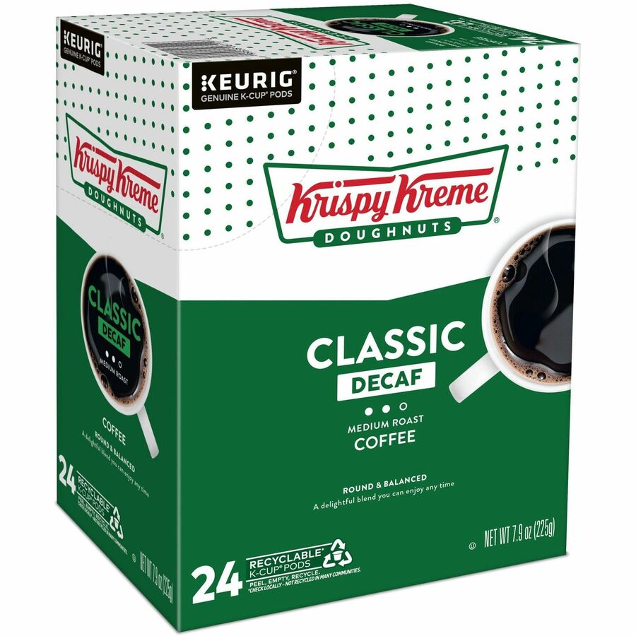 Compatible with Keurig Brewer - Full - K-Cup, Pod - Decaf, Classic - Kosher - Decaffeinated - 24 / Box