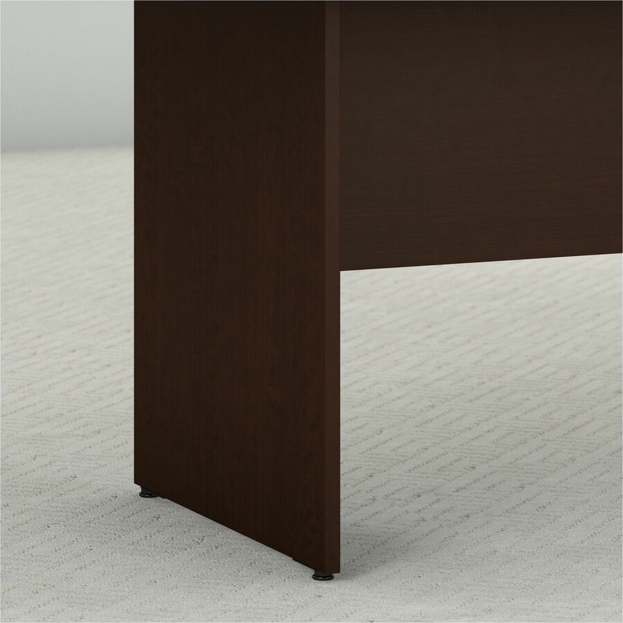 Bush Business Furniture 120L x 48W Boat Top Conference Table - Mocha Cherry