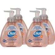 Dial Complete Antibacterial Foaming Hand Wash, Original Scent, 15.20 fl oz Pump Bottle, Pink, 4/Carton