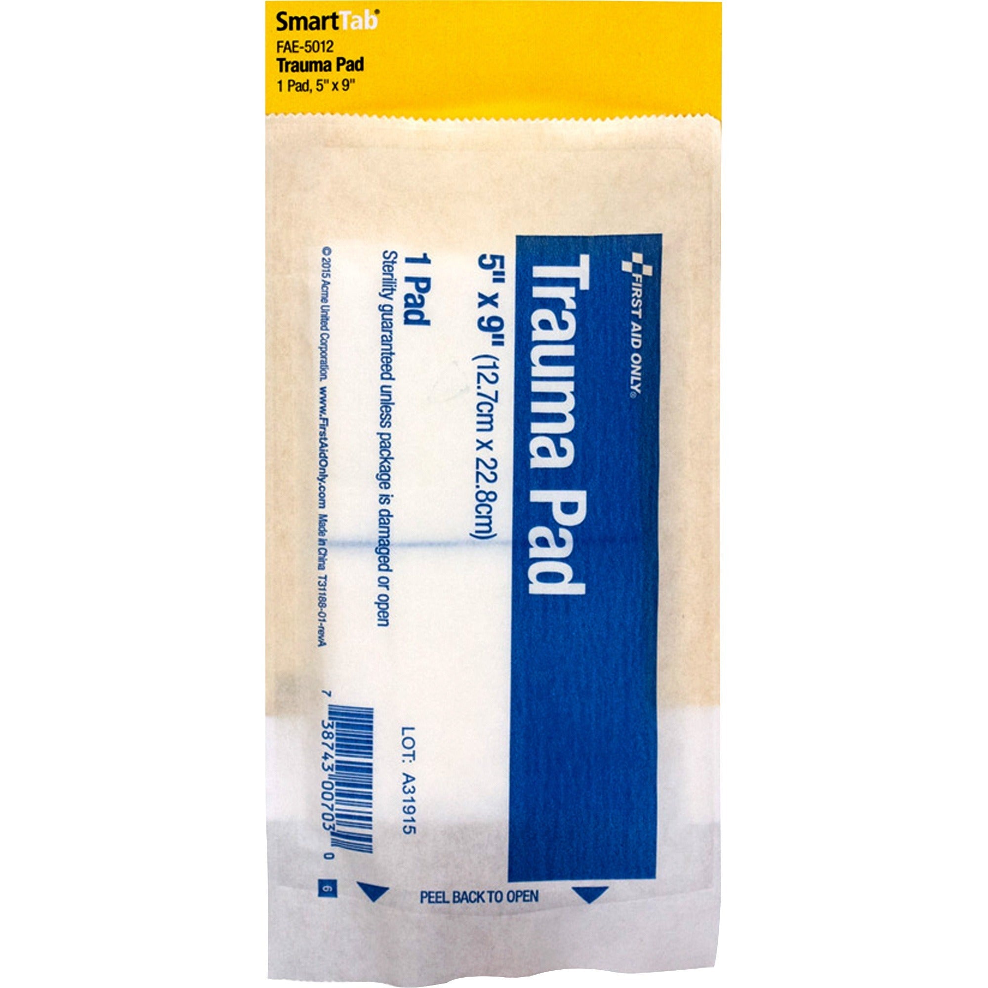 - 5" Width x 9" Length - White - 1 Pack