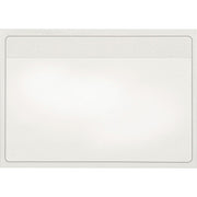 Cardinal HOLD IT Self-Adhesive Polypropylene Pockets, Clear, 3.6" x 5.3", 100 mil Thickness, 1 Card Capacity, 100/Box