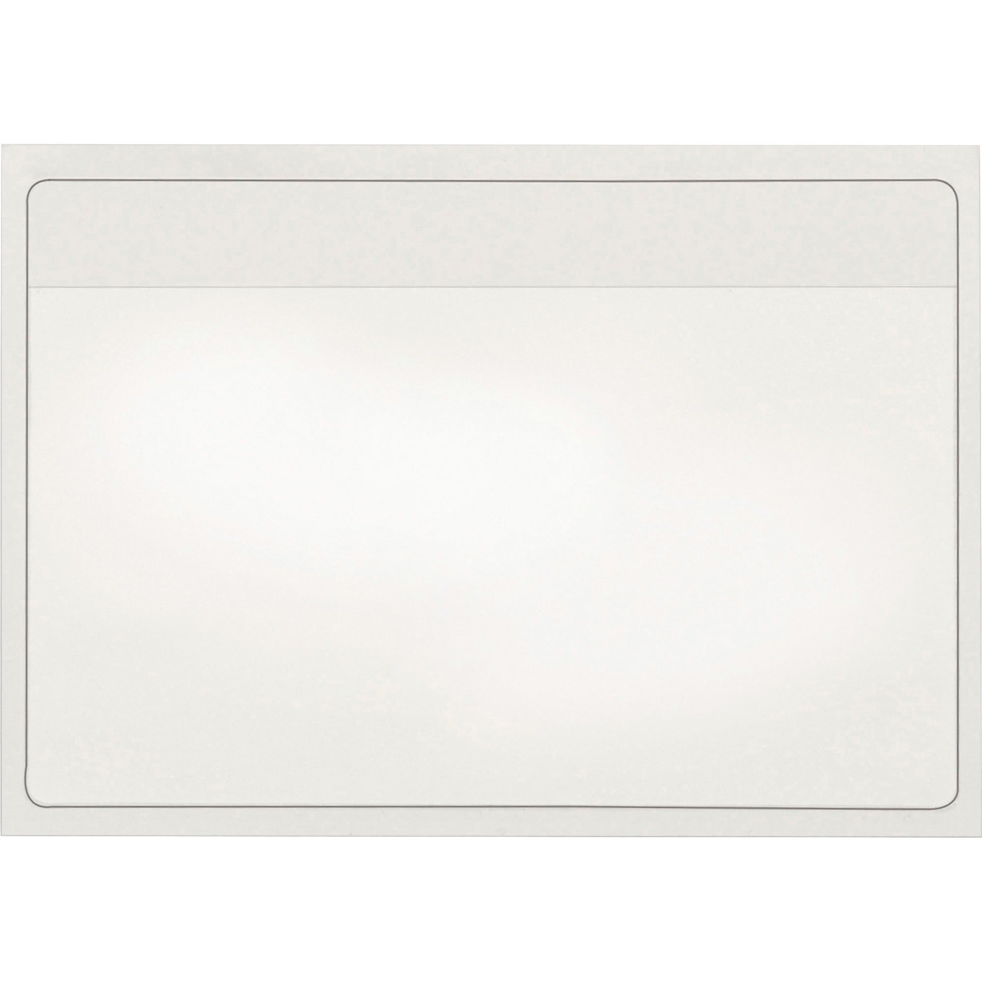 Cardinal HOLD IT Self-Adhesive Polypropylene Pockets, Clear, 3.6" x 5.3", 100 mil Thickness, 1 Card Capacity, 100/Box