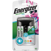 Energizer Recharge Pro AA/AAA Battery Charger, 3 Hour Charging, Supports 2 or 4 AA/AAA NiMH Batteries, LED Indicator, 1 Each
