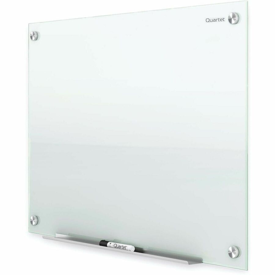 72" (6 ft) Width x 48" (4 ft) Height - White Tempered Glass Surface - White Frame - Horizontal/Vertical - Magnetic - 1 Each