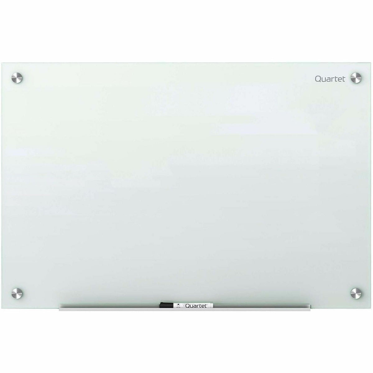 72" (6 ft) Width x 48" (4 ft) Height - White Tempered Glass Surface - White Frame - Horizontal/Vertical - Magnetic - 1 Each