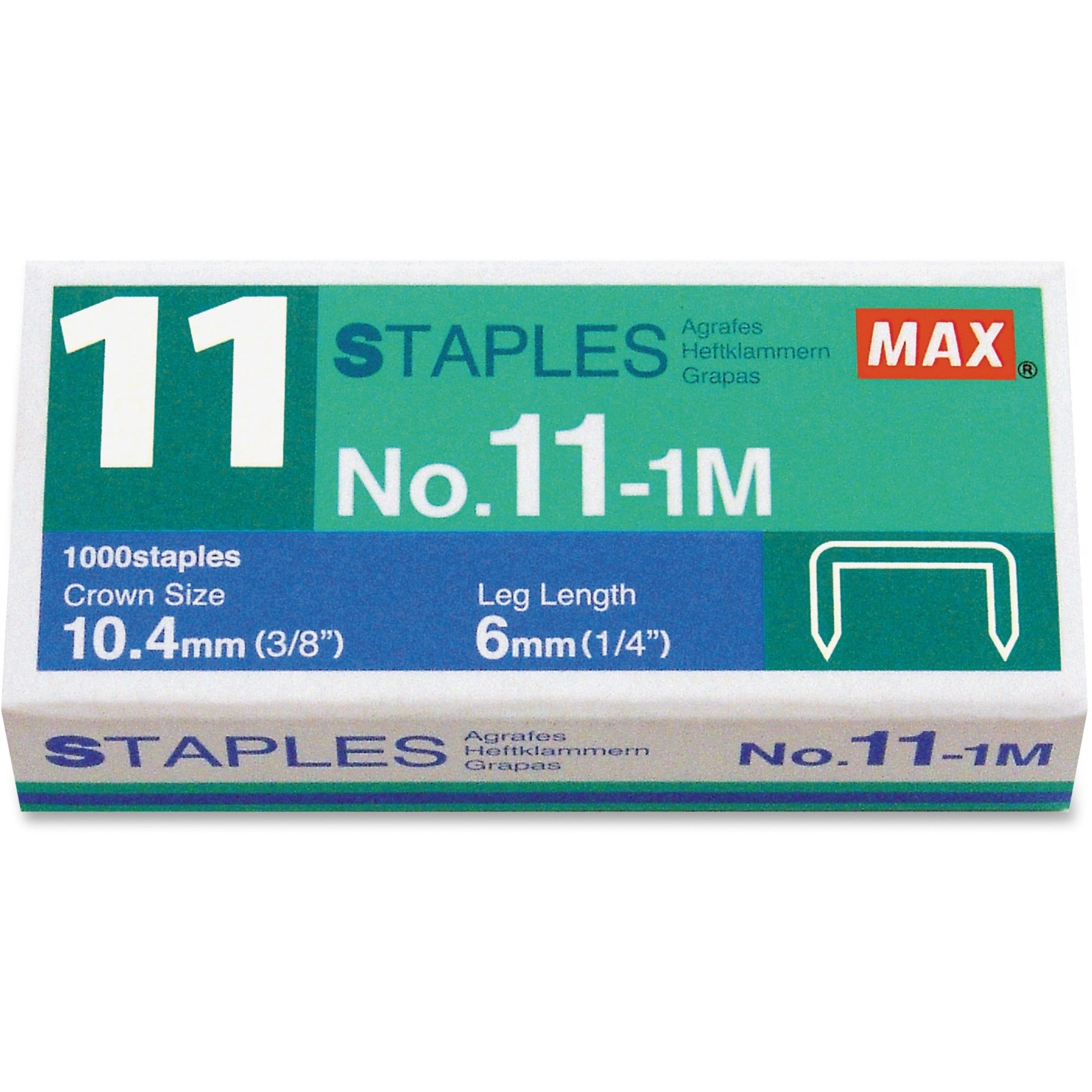 15/64" Leg - 7/17" Crown - for Paper - Silver - 50 Per Strip - 1 Box