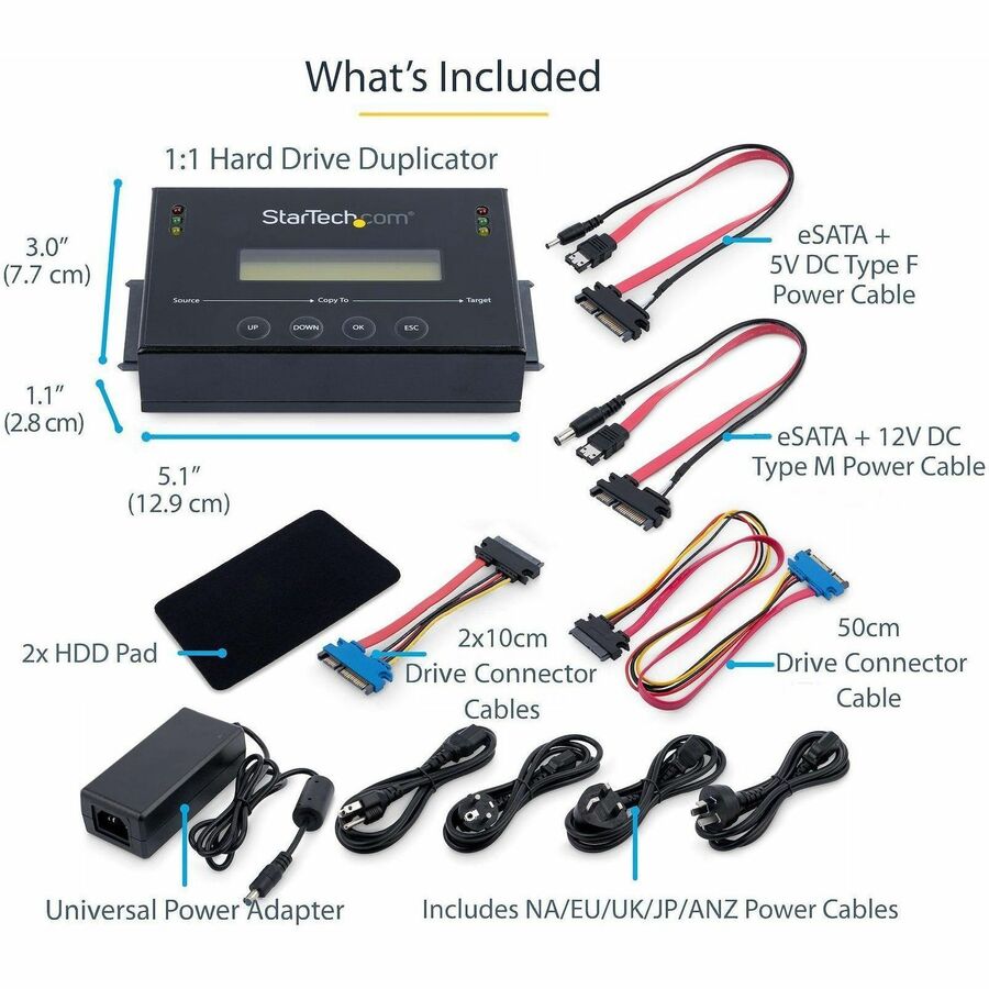 StarTech.com 1:1 HDD/SSD Duplicator