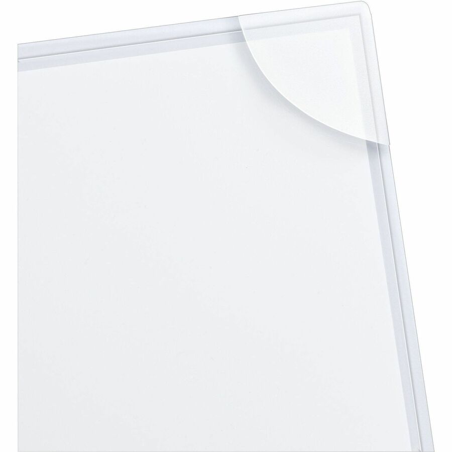 20 x Sheet Capacity - For Letter 8 1/2" x 11" Sheet - 3 x Holes - Ring Binder - Clear - Polypropylene, Plastic - 4 / Pack
