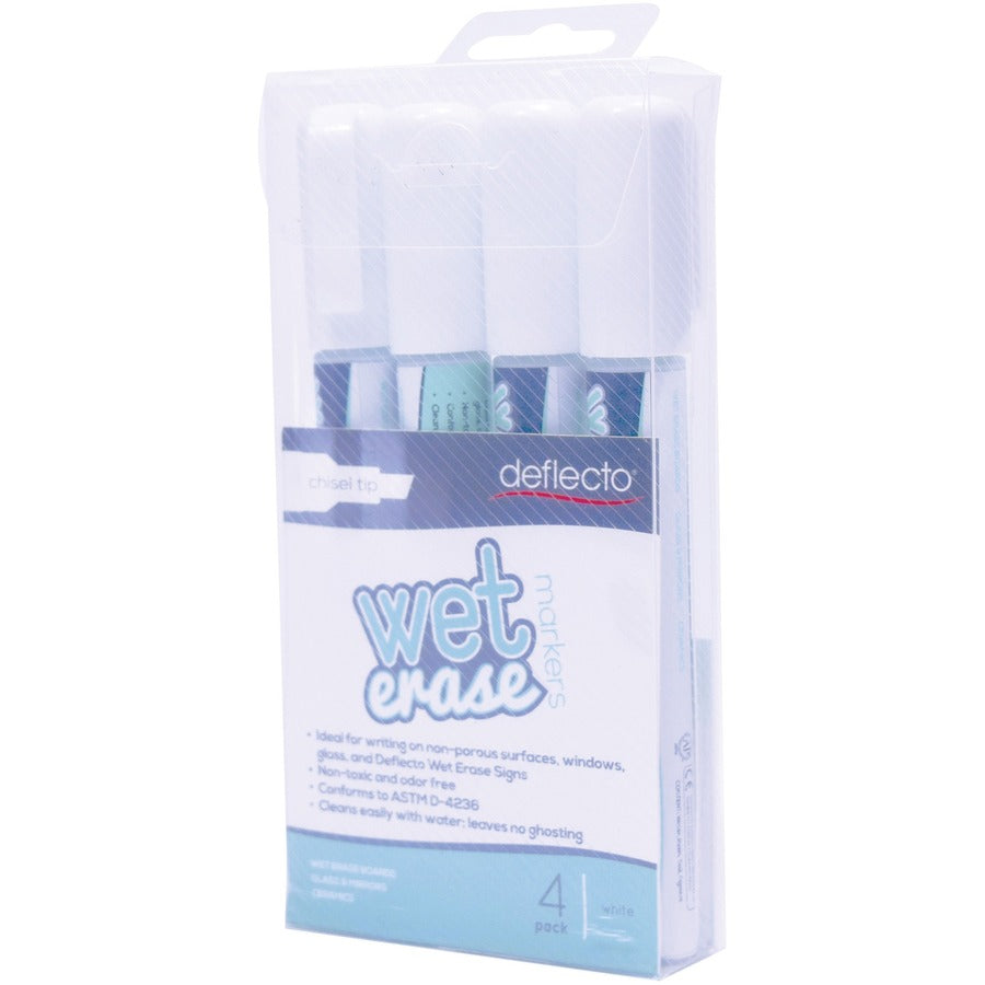 Fine Chisel, Bold Marker Point - White Ink - 4 / Pack