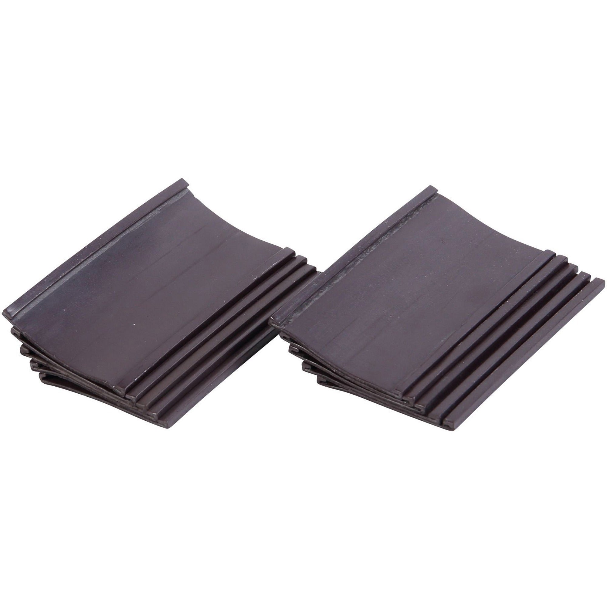 MasterVision Black Magnetic Data Cards, 1.75" x 3", Black, 1 Bag