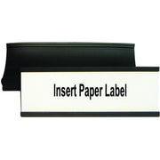 MasterVision Black Magnetic Data Cards, 2" x 6", Black, 1 Bag