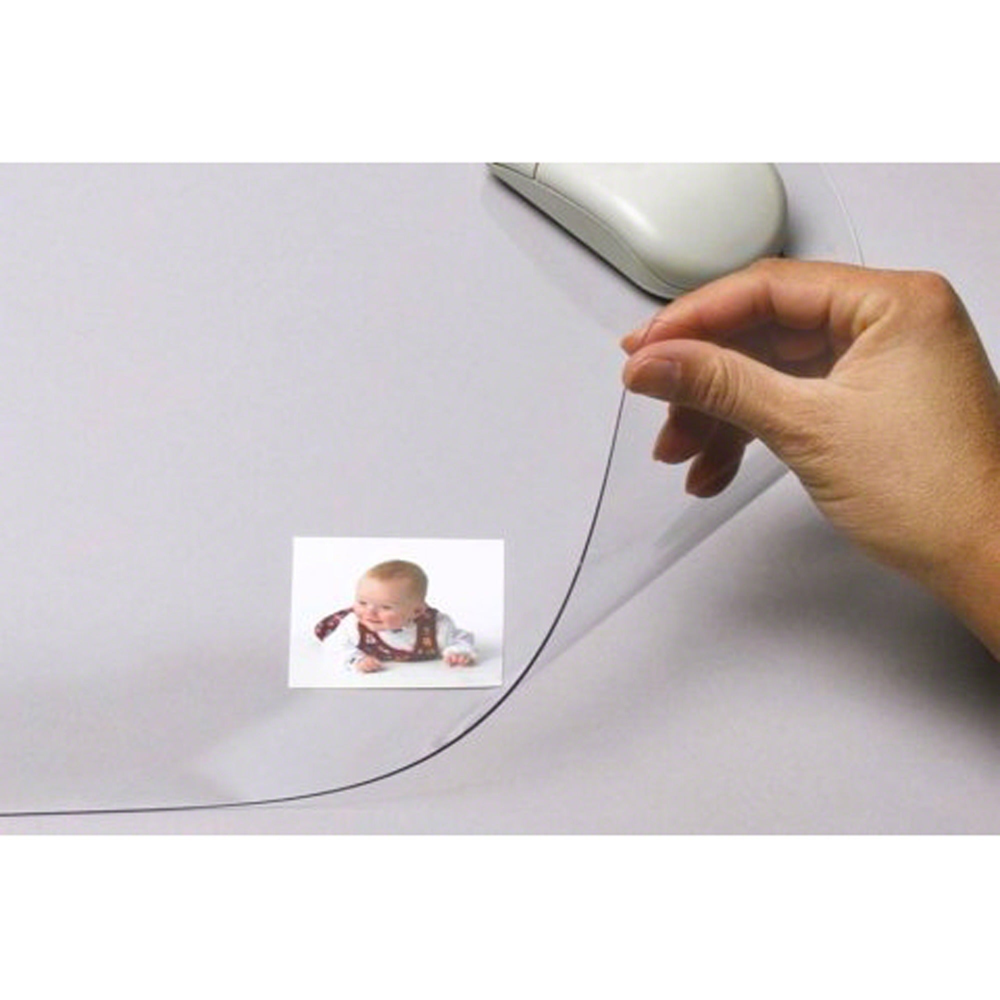 Artistic KrystalView Antimicrobial Desk Pad, Rectangular, 36" x 20", Clear Vinyl, 1 Each