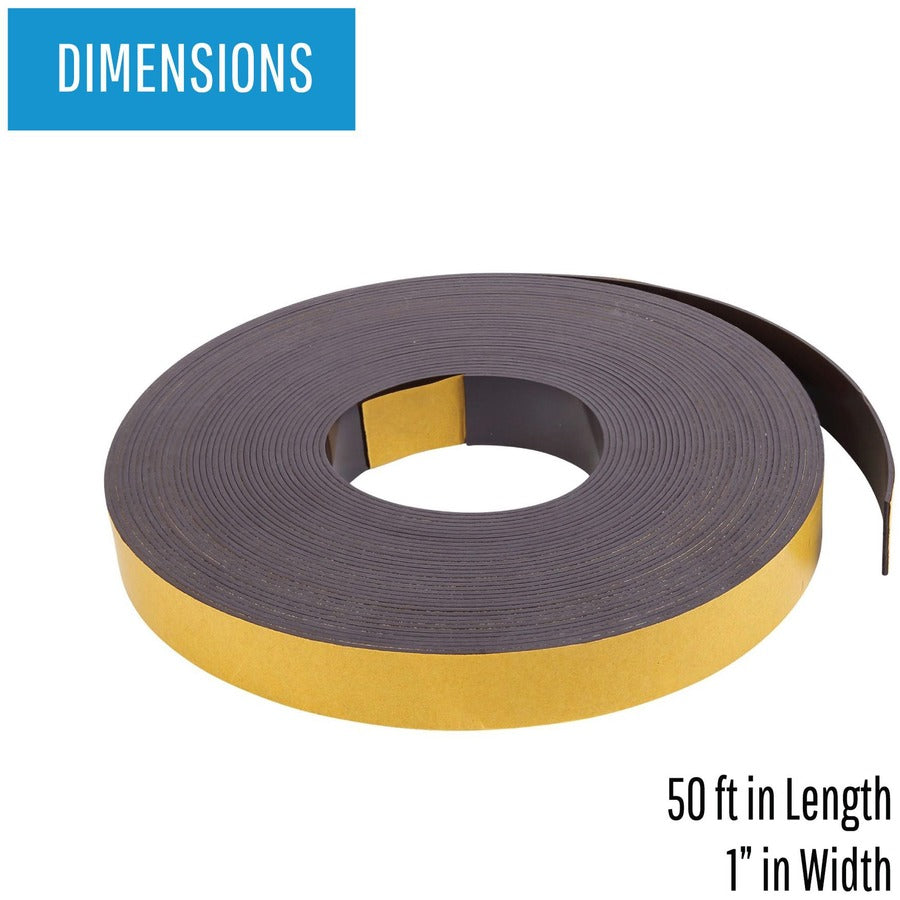 16.67 yd Length x 1" Width - Black - For Picture, Business Card, Document, Labeling - 1 Each