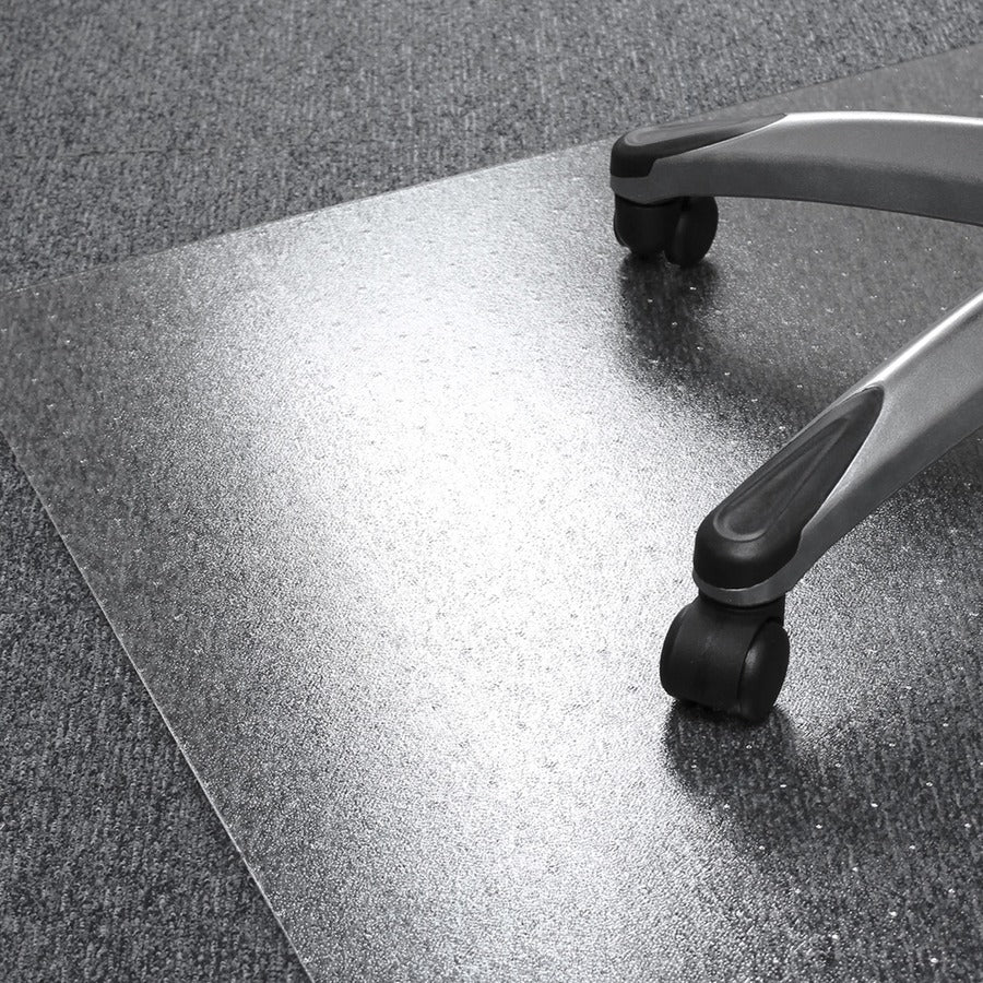 Carpet, Home, Carpet - 60" Length x 60" Width x 0.090" Depth x 0.090" Thickness - Rectangular - Polycarbonate, Polyvinyl Chloride (PVC) - Clear - 1 Each - TAA Compliant