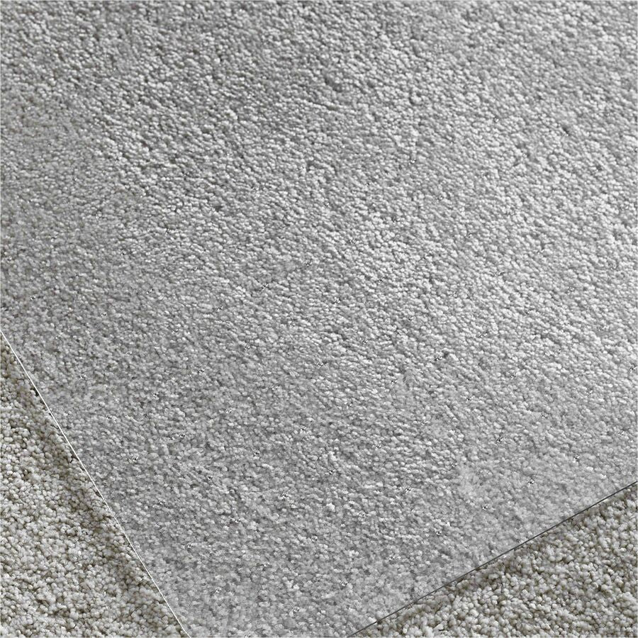 Carpet, Home, Office - 79" Length x 60" Width x 0.090" Depth x 0.090" Thickness - Rectangular - Polycarbonate, Polyvinyl Chloride (PVC) - Clear - 1 Each - TAA Compliant