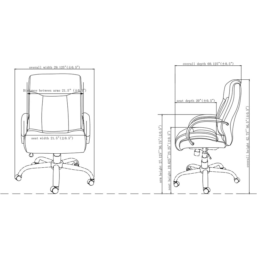 Lorell Deluxe Big & Tall Chair