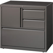 Lorell Fortress 30" Personal Storage Center Lateral File, 3 Drawers, Steel, Medium Tone, 1 Each