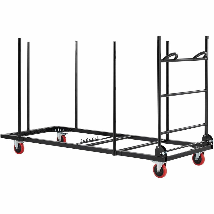 Lorell Blow-Mold Rectangular Table Trolley Cart